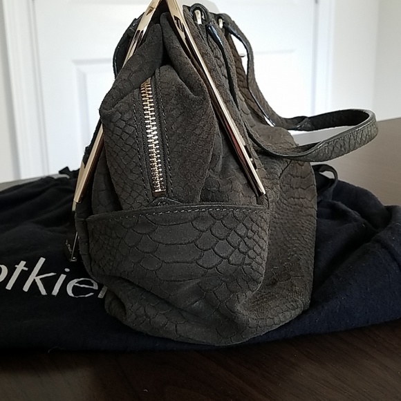 Botkier Misha Satchel snake embossing olive - Picture 5 of 13